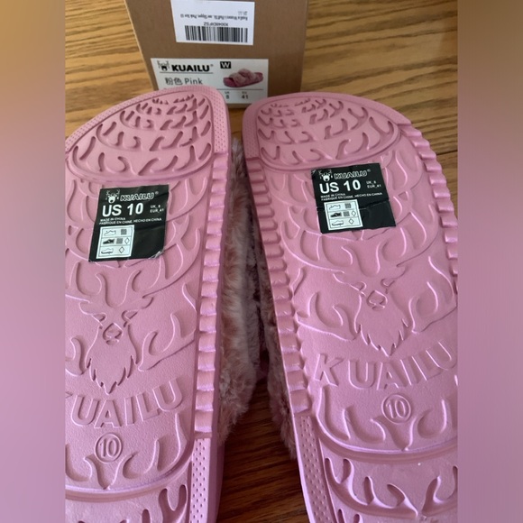 KuaiLu Womens Fluff Slippers - Picture 3 of 8